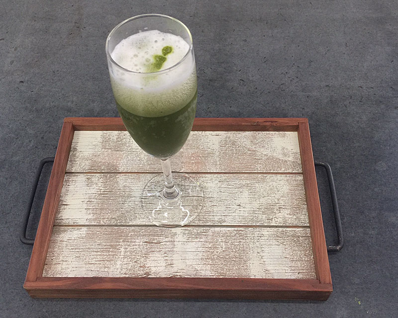 写真：お茶ビールできあがり